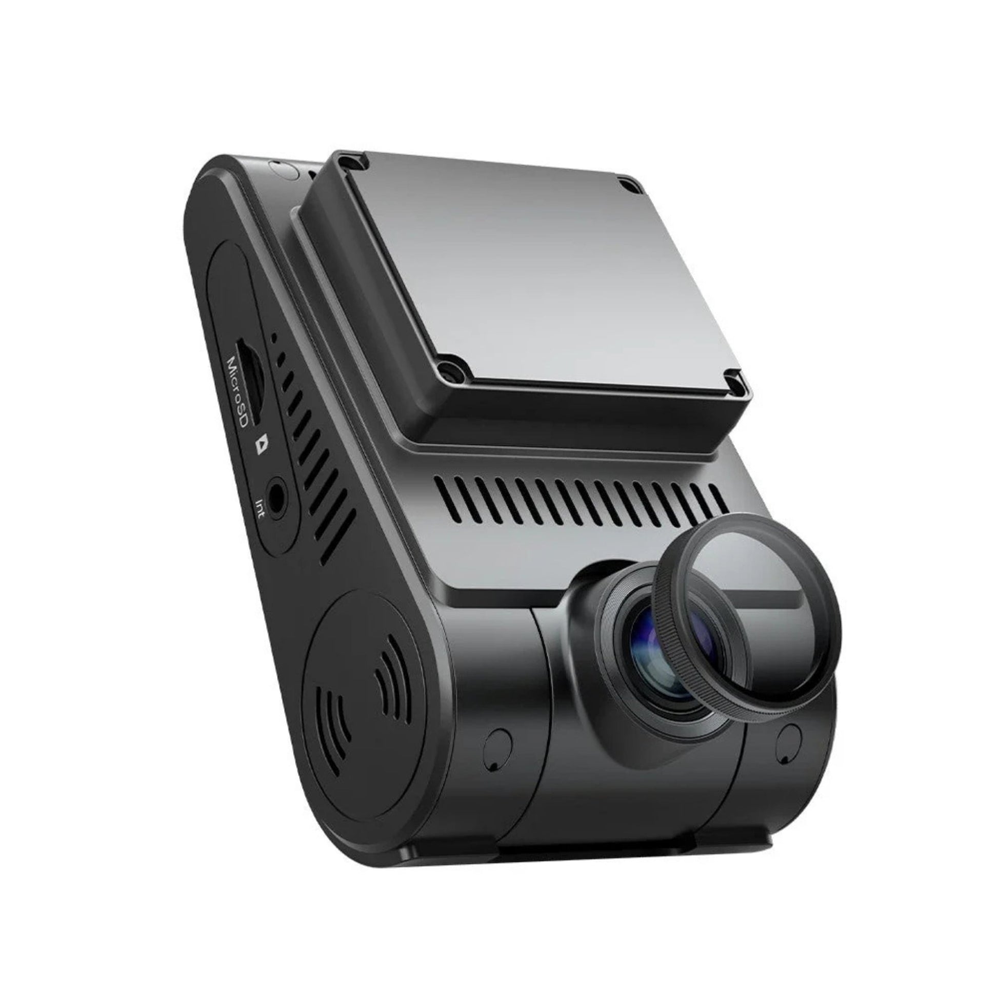Black Viofo A229 Pro car dashboard camera on a white background