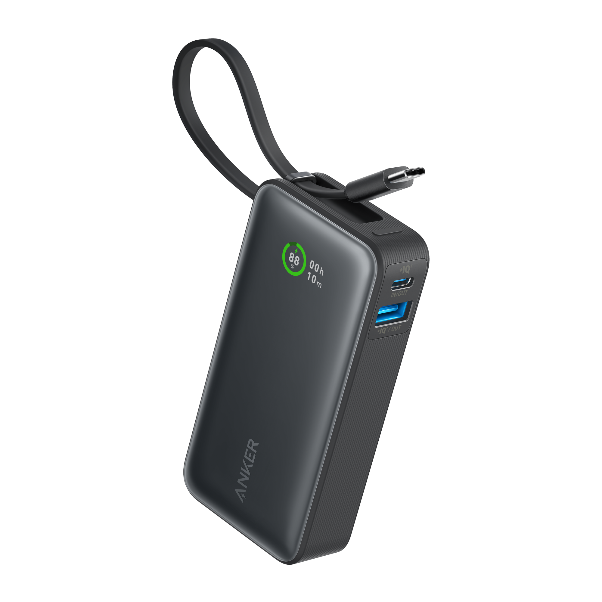 Anker Nano Power Bank 10,000mAh (30W, Built-In USB-C Cable)