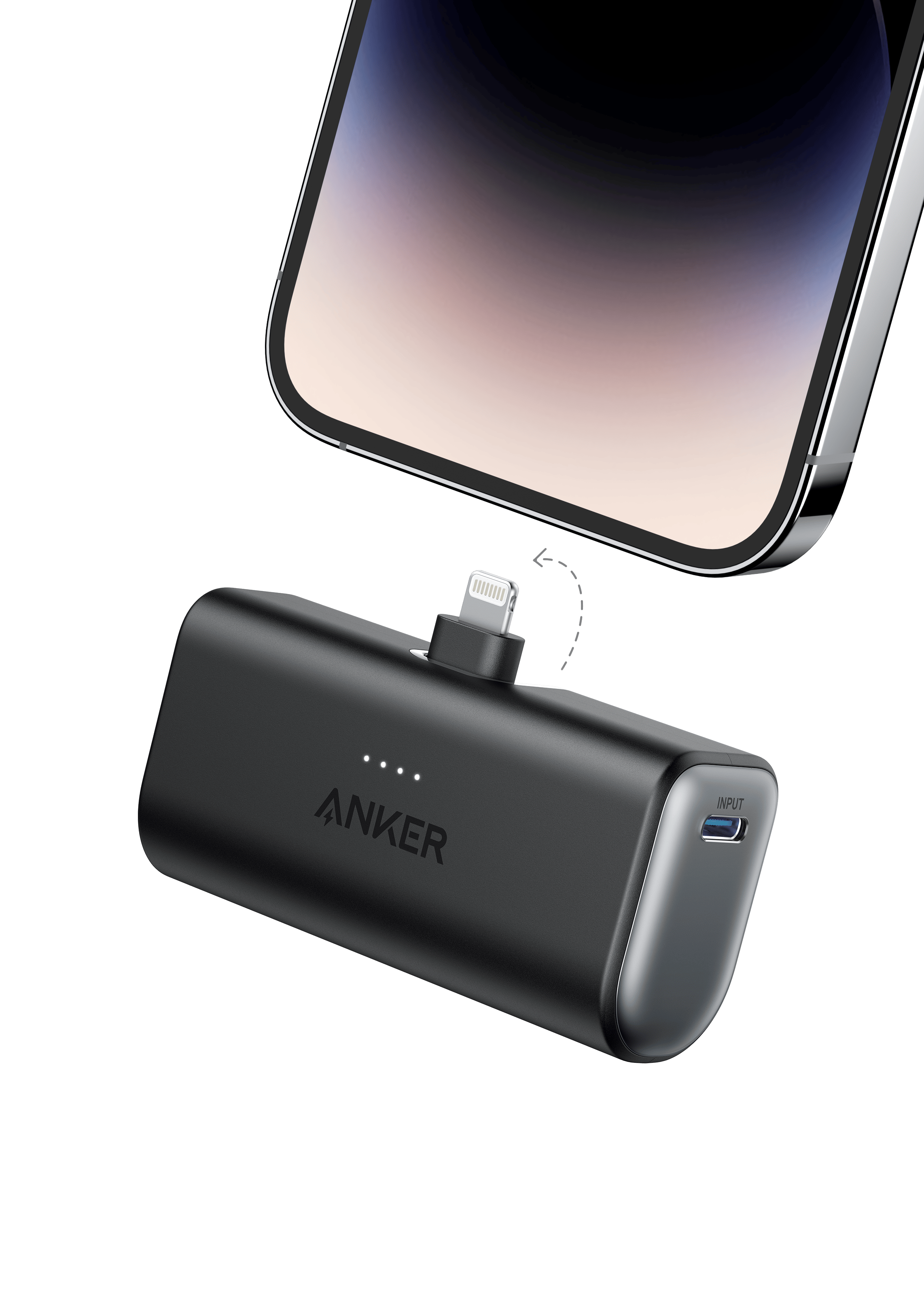 Anker Nano Power Bank 5,000mAh (12W, Built-In Lightning Connector)