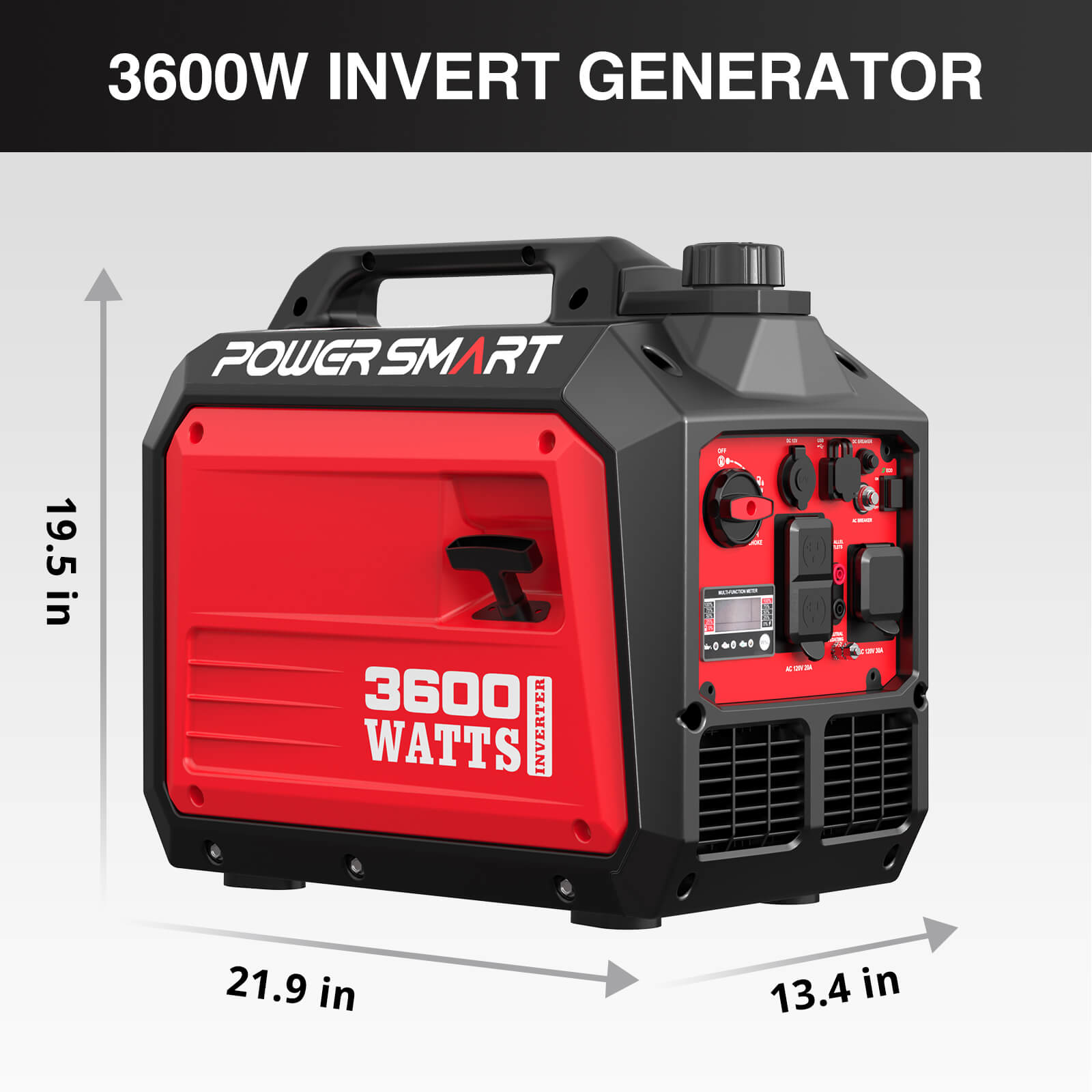 PowerSmart DB5035 Inverter Generator | 3600W Starting, 3200W Running, 70dB Quiet