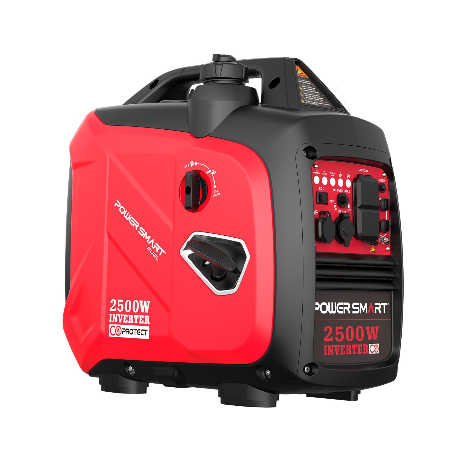 PowerSmart 2500W Inverter Generator | CO Auto Shut-Off, 56 dBA, Clean Power, Parallel Ready