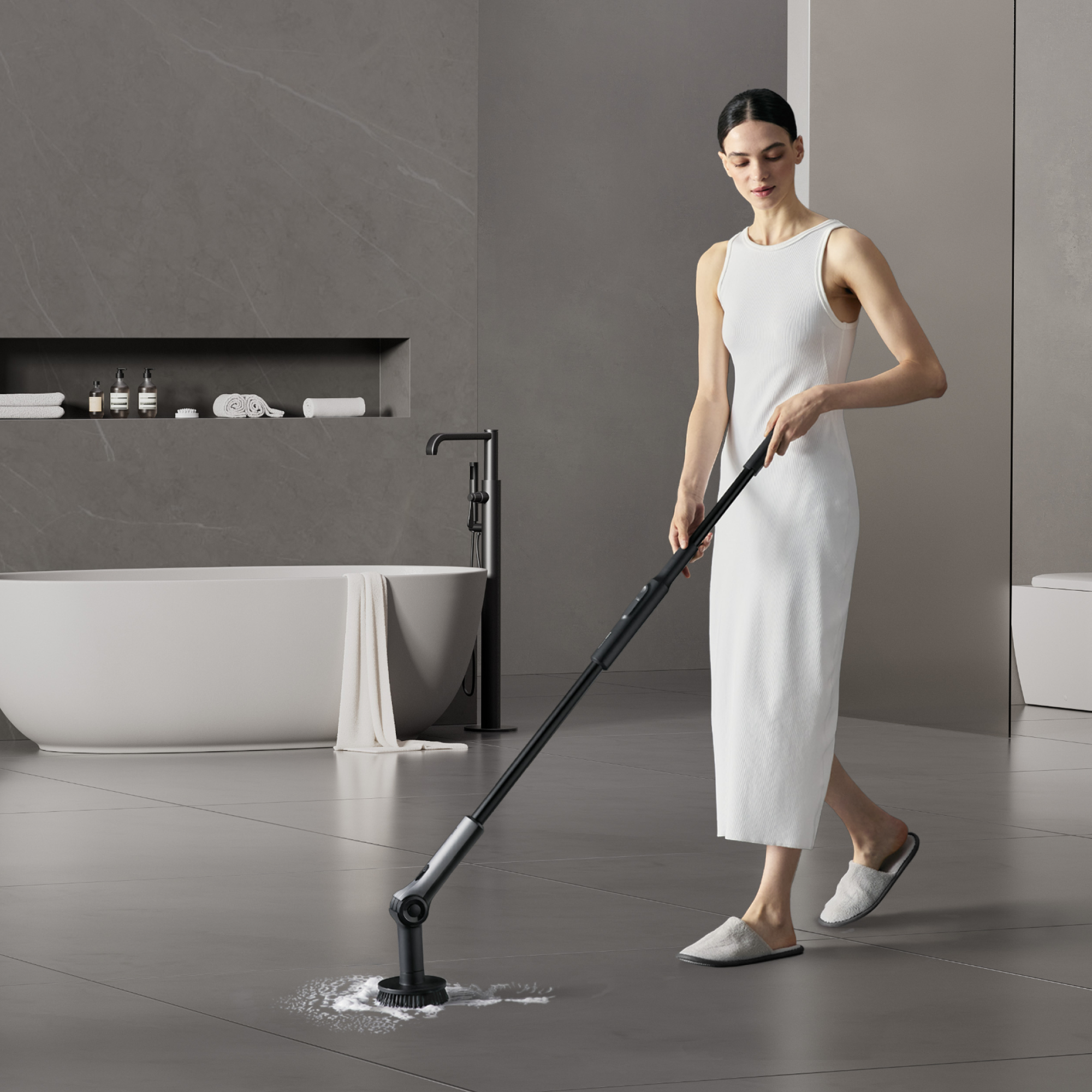 HOTO Flexi™ Cordless Spin Scrubber