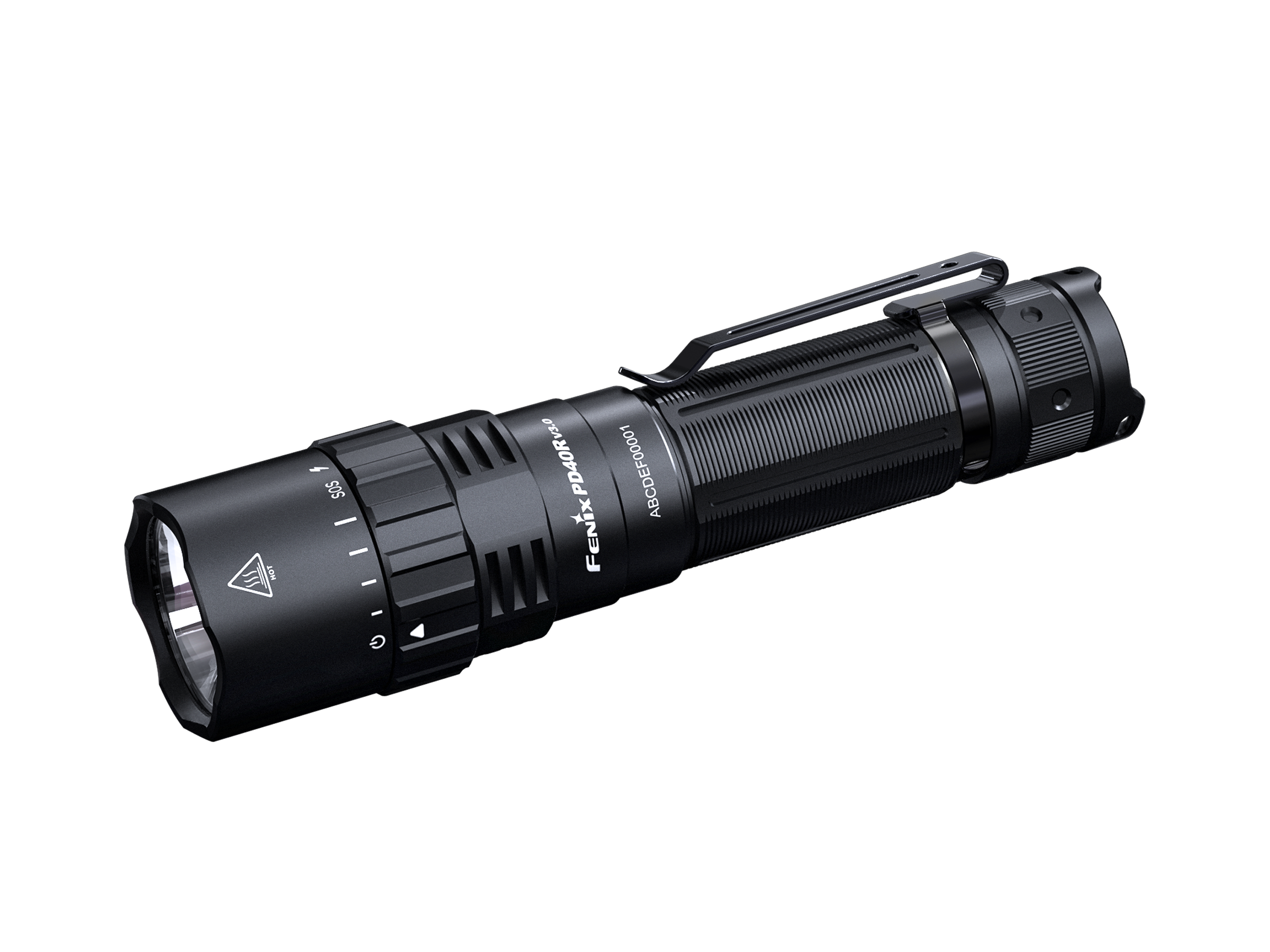 Fenix PD40R V3 Rechargeable Flashlight | 3,000 Lumens, Rotary Switch, 1,640ft Beam
