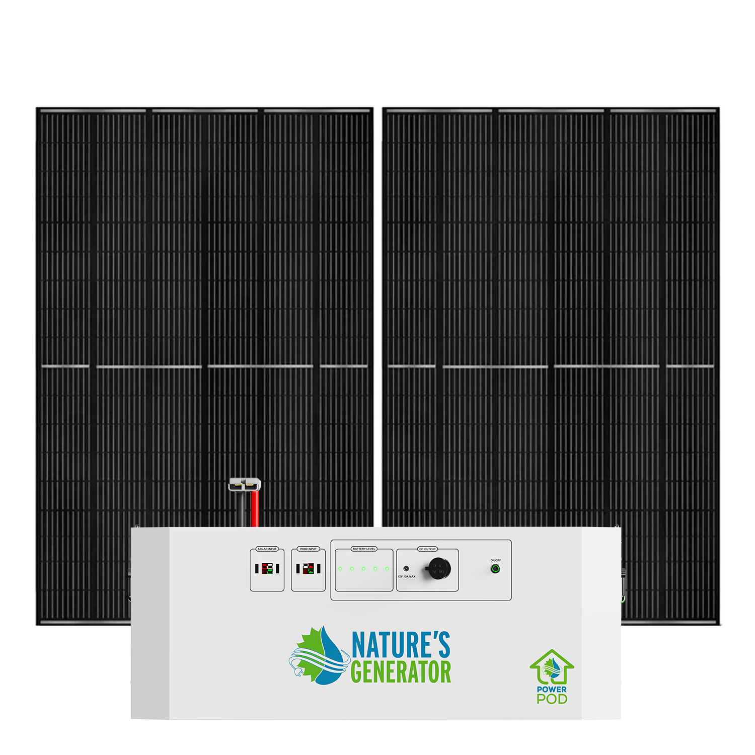 Nature's Generator Powerhouse Power Pod + Solar Panel Bundle | 4,800Wh Expansion Battery