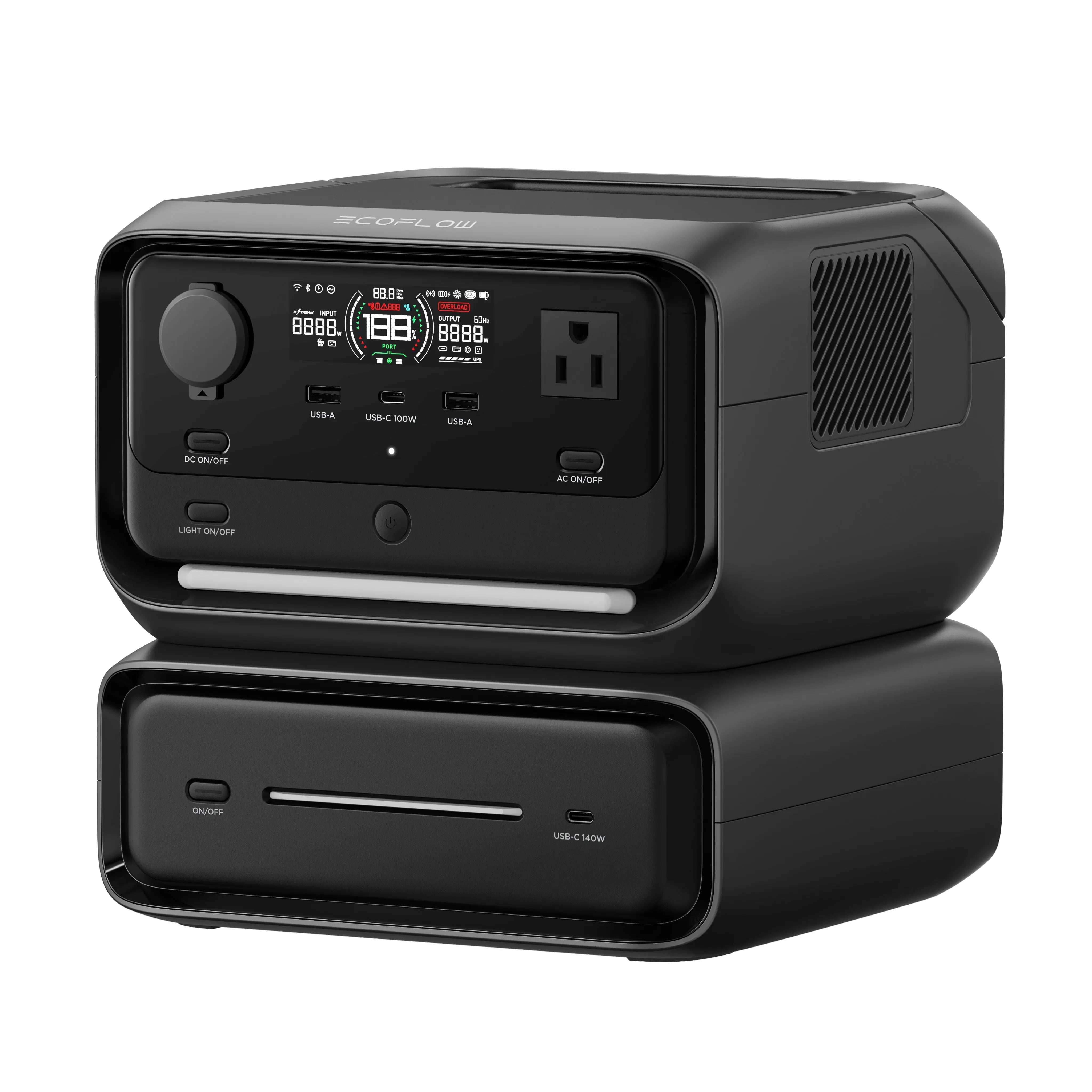 EcoFlow RIVER 3 Max Portable Power Station – 576Wh, 1200W X-Boost