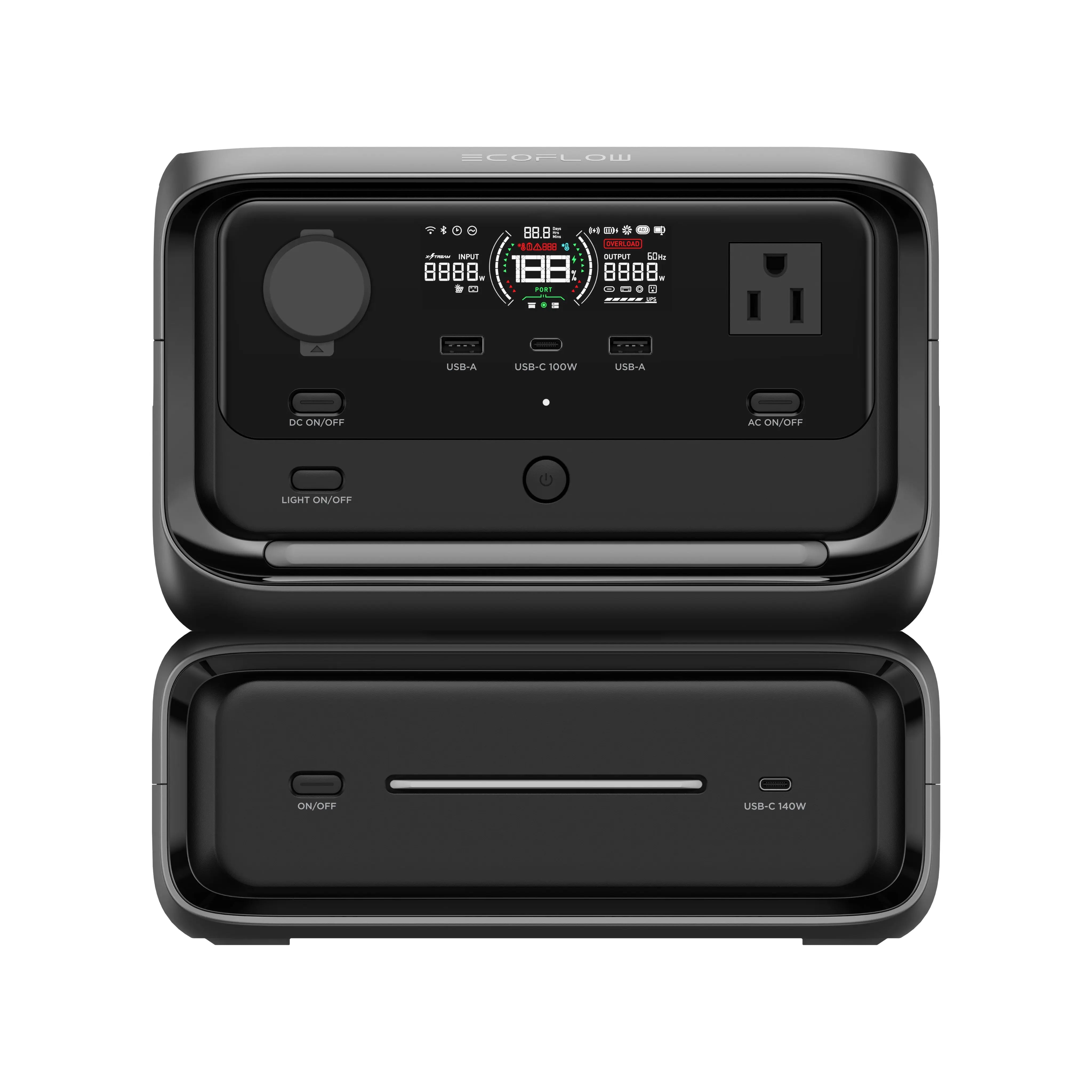 EcoFlow RIVER 3 Max Portable Power Station – 576Wh, 1200W X-Boost