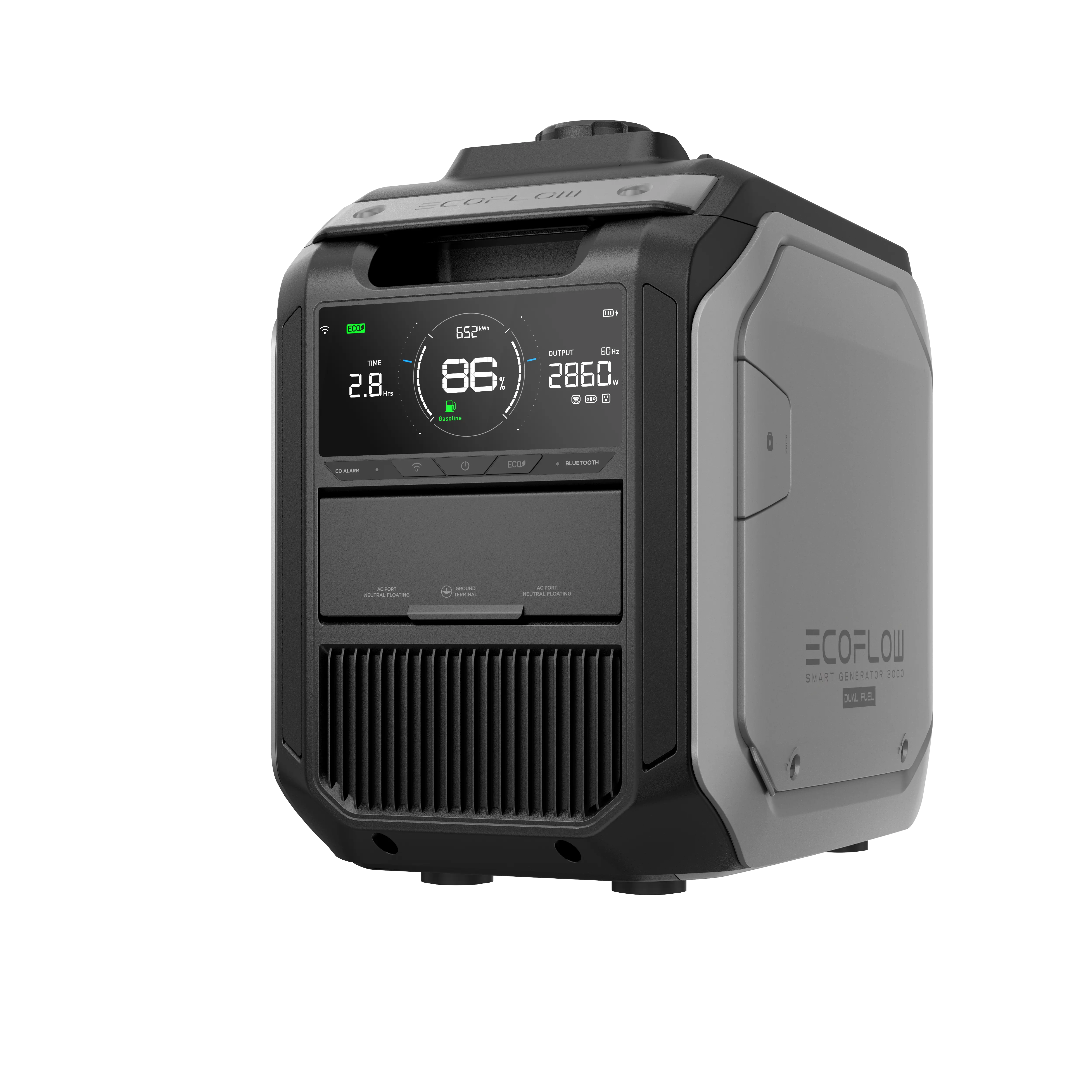EcoFlow Smart Generator 3000 Dual Fuel – Gas & LPG, 20kWh Backup