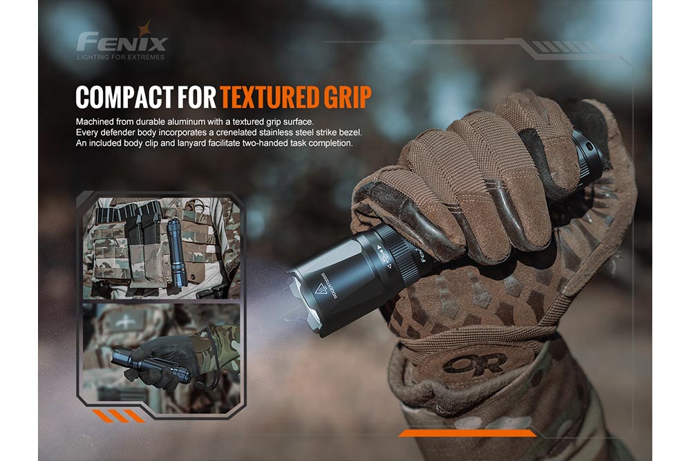 Fenix TK20R V2.0 Tactical Flashlight | 3000 Lumens, Luminus SFT70, 1558ft Beam, USB-C