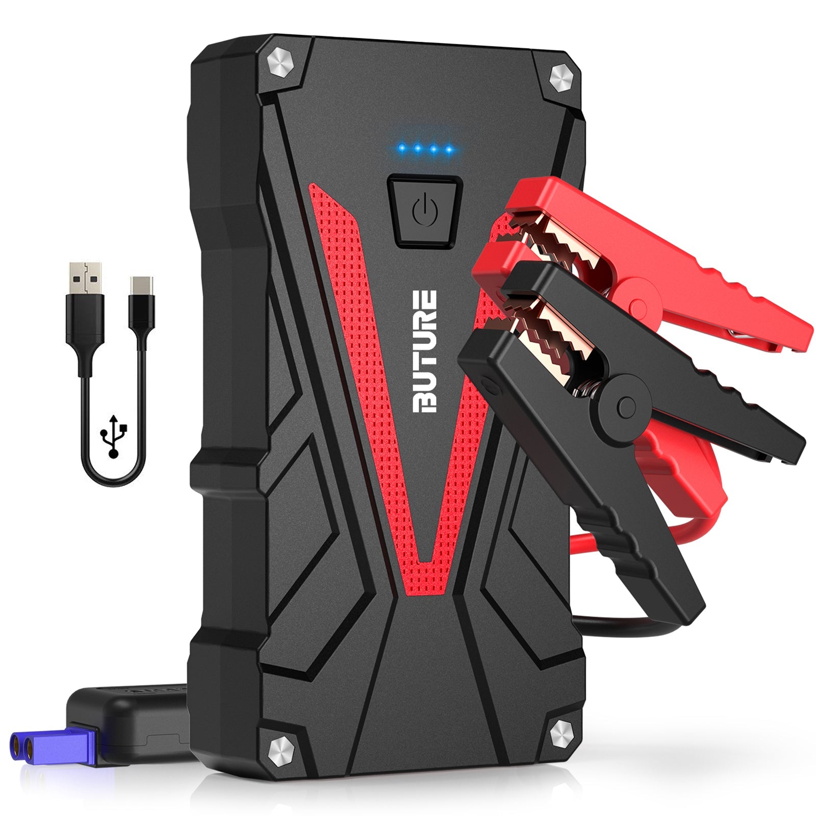 Buture BR500 2000A Jump Starter | 16800mAh, QC 3.0, 20 Starts Per Charge