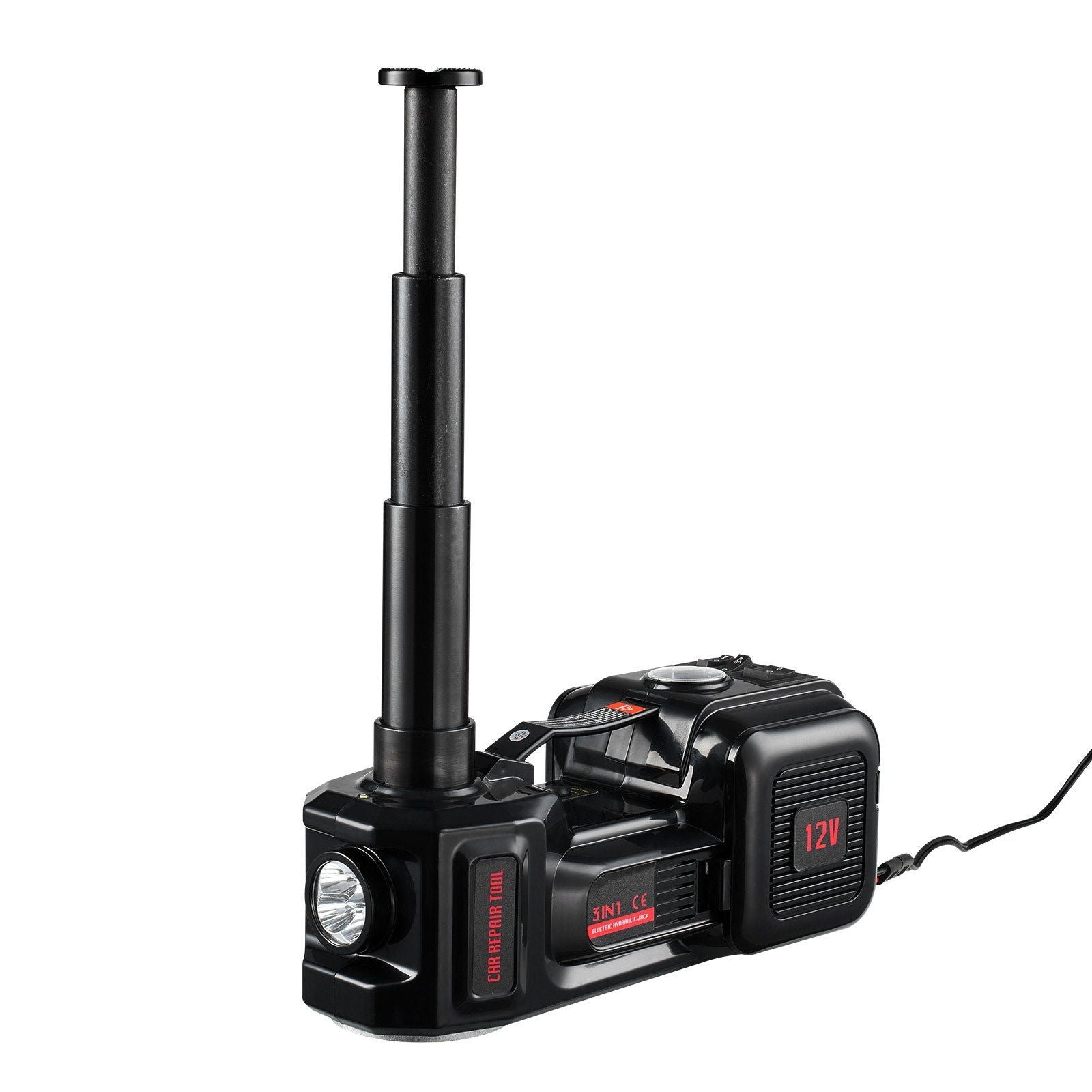Electric Car Jack 5 Tons 11000 lbs with Impact Wrench & Inflator