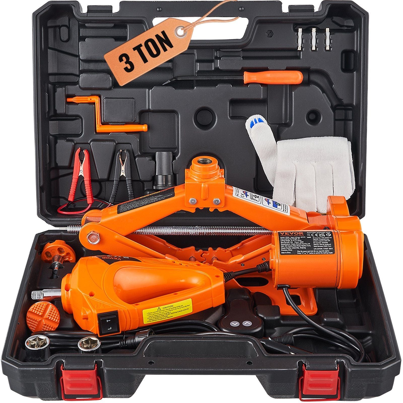 Electric Car Jack 3 Ton Scissor Jack with Electric Impact Wrench