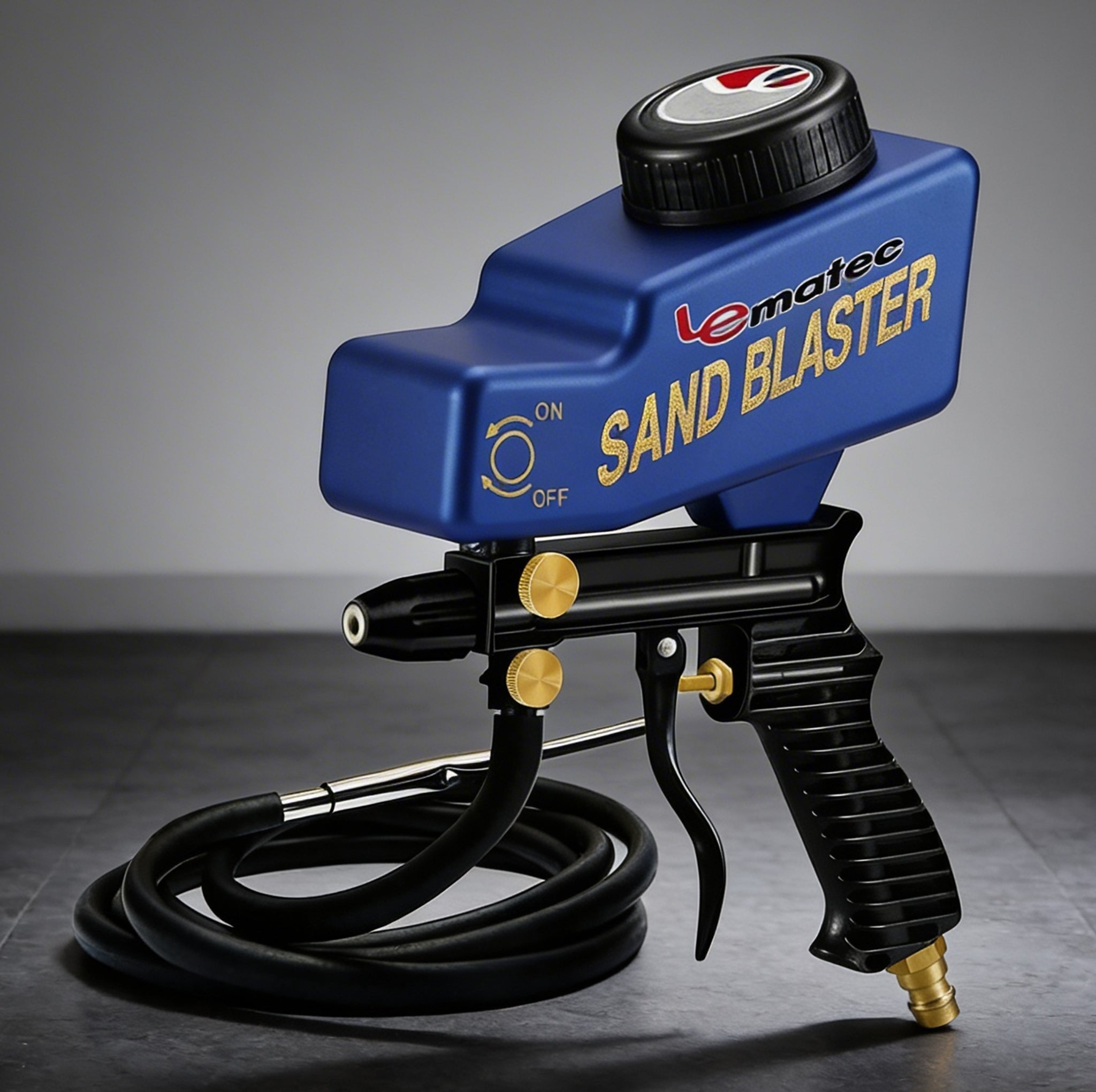 Professional Dual-Feed Sandblaster Gun Kit - 150 PSI with Ceramic Tip & 18oz Hopper (AS118-2)