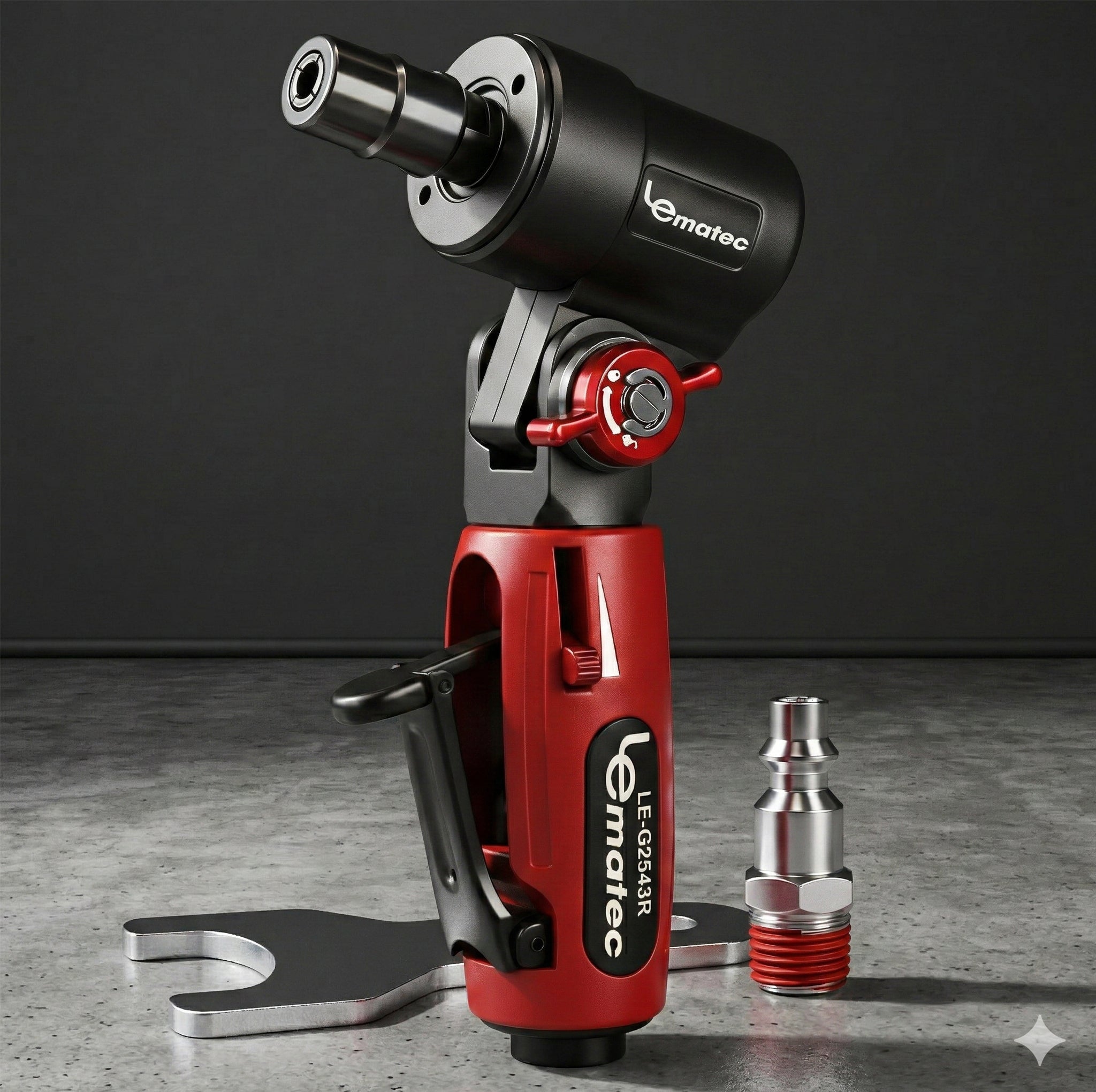 Professional Flexible Air Die Grinder - 20,000 RPM with 1/4" Collet (LE-G2543R)