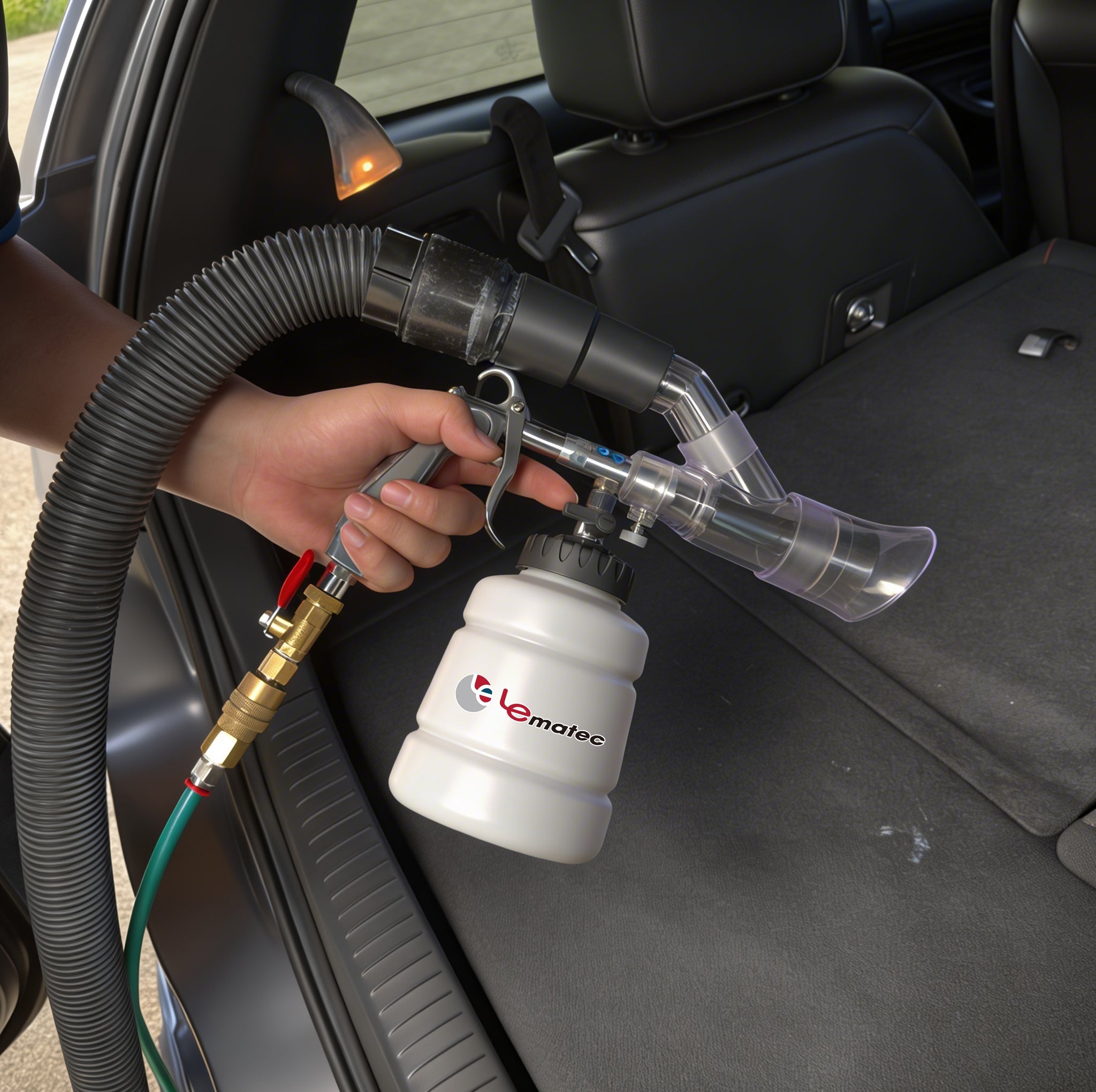 Professional Auto Detailing Kit - 3000 RPM with High Pressure Gun & Extractor