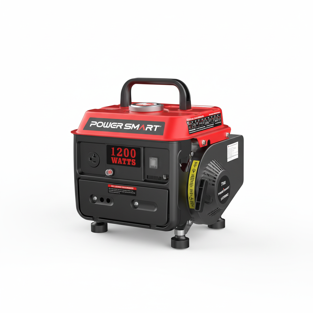 PowerSmart PS50 1200W Portable Generator | Ultra-Quiet 49dB, 120V AC & 12V DC